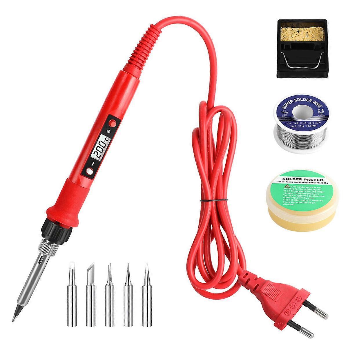 Soldering Iron Set Soldering Set 80W Soldering Station Temperature Adjustable Soldering Iron Wire