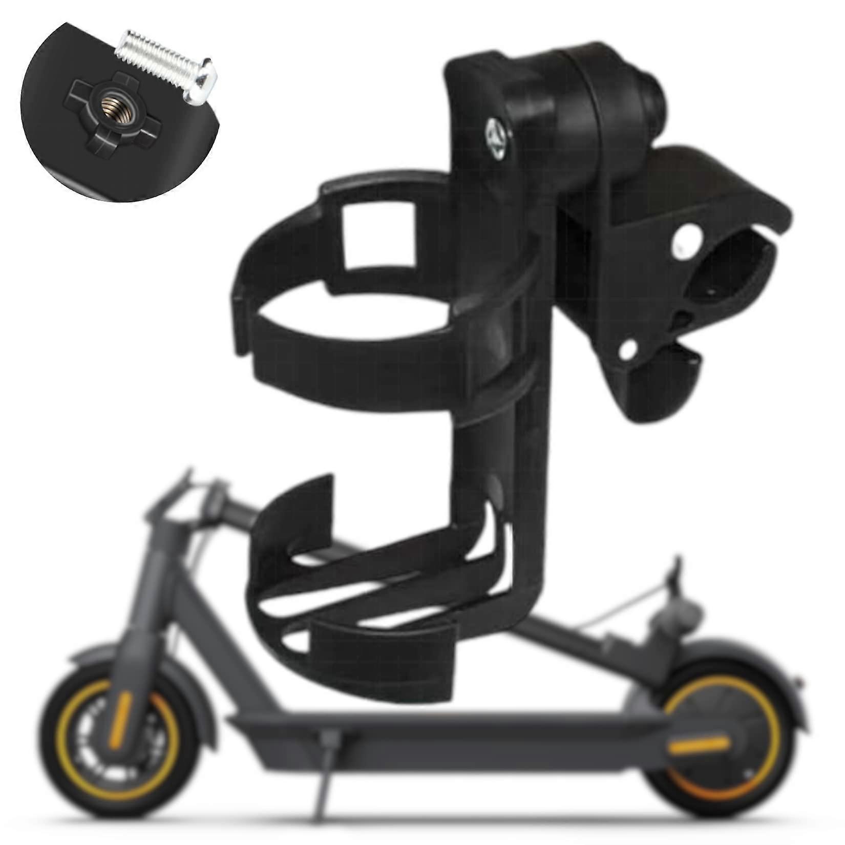 360 Degrees Rotation Water Bottle Holder Replacement for Bike and Electric Scooter, Adjustable Anti-Slip Cup Holder Accessory