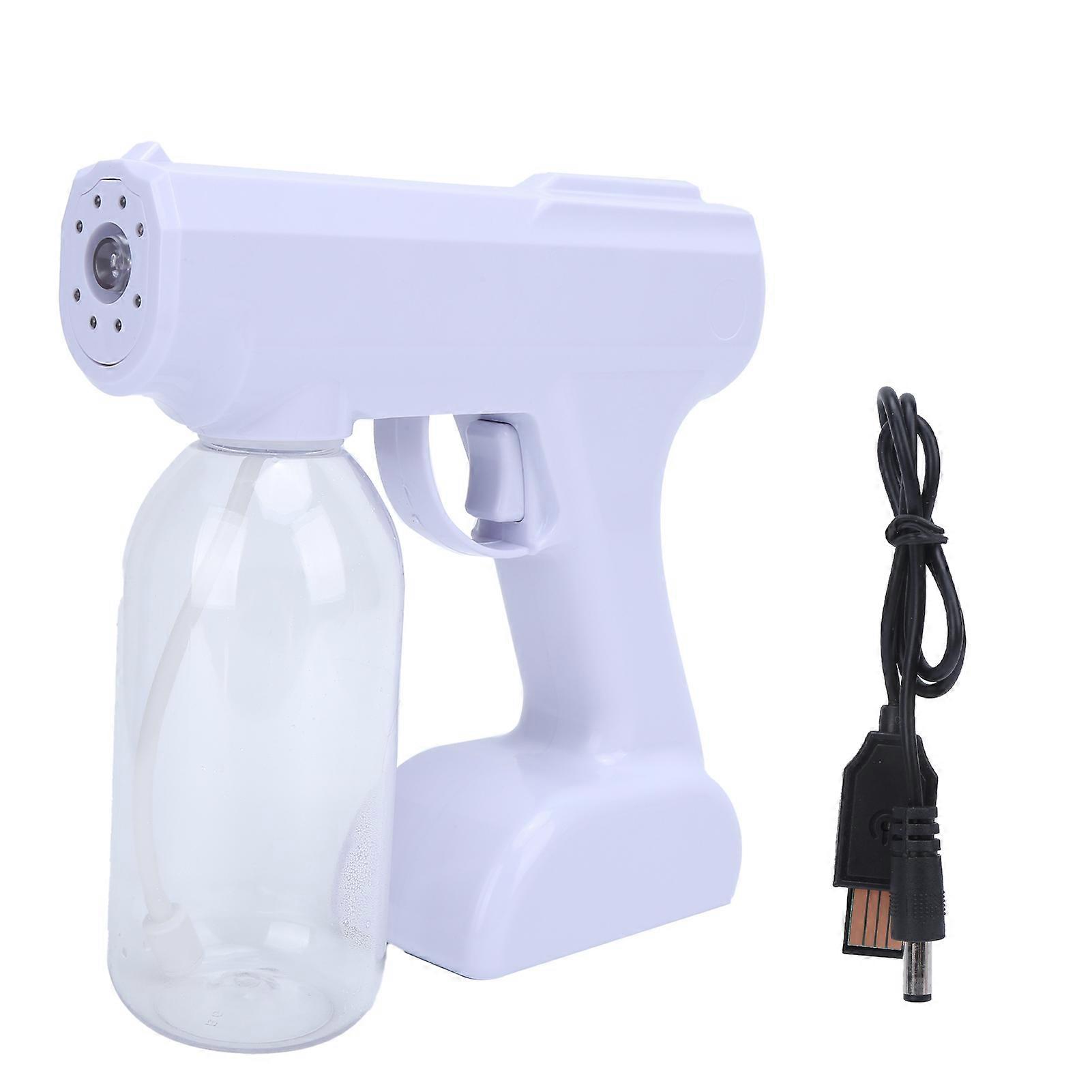 800ml Electric Atomization Sprayer Portable Wireless Blue Light Steam Sprayer USB Charging