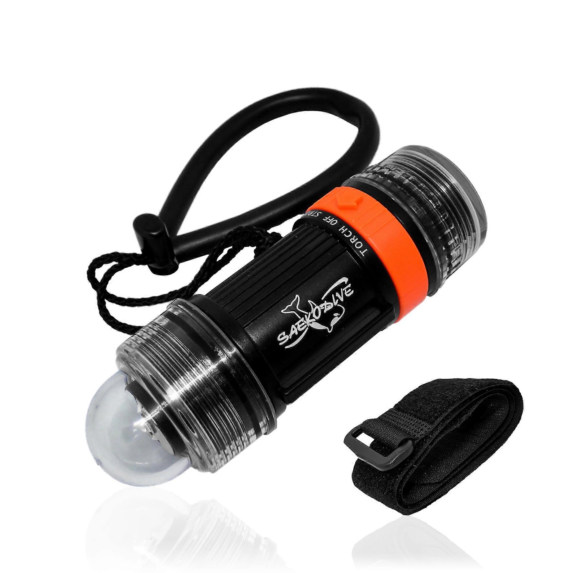 2-in-1 Strobe & Torch LED Flashlight - 500 Lumens Underwater Dive Light - Strobe Light