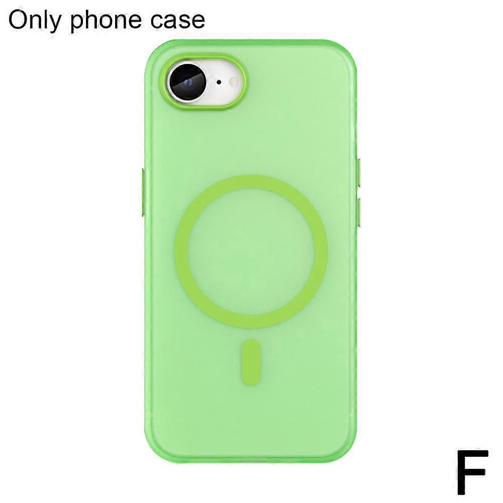 For iPhone 16e Case Magnetic Protective Cover with Wireless Charging Anti Yellowing Frosted Anti Fingerprint Shockproof