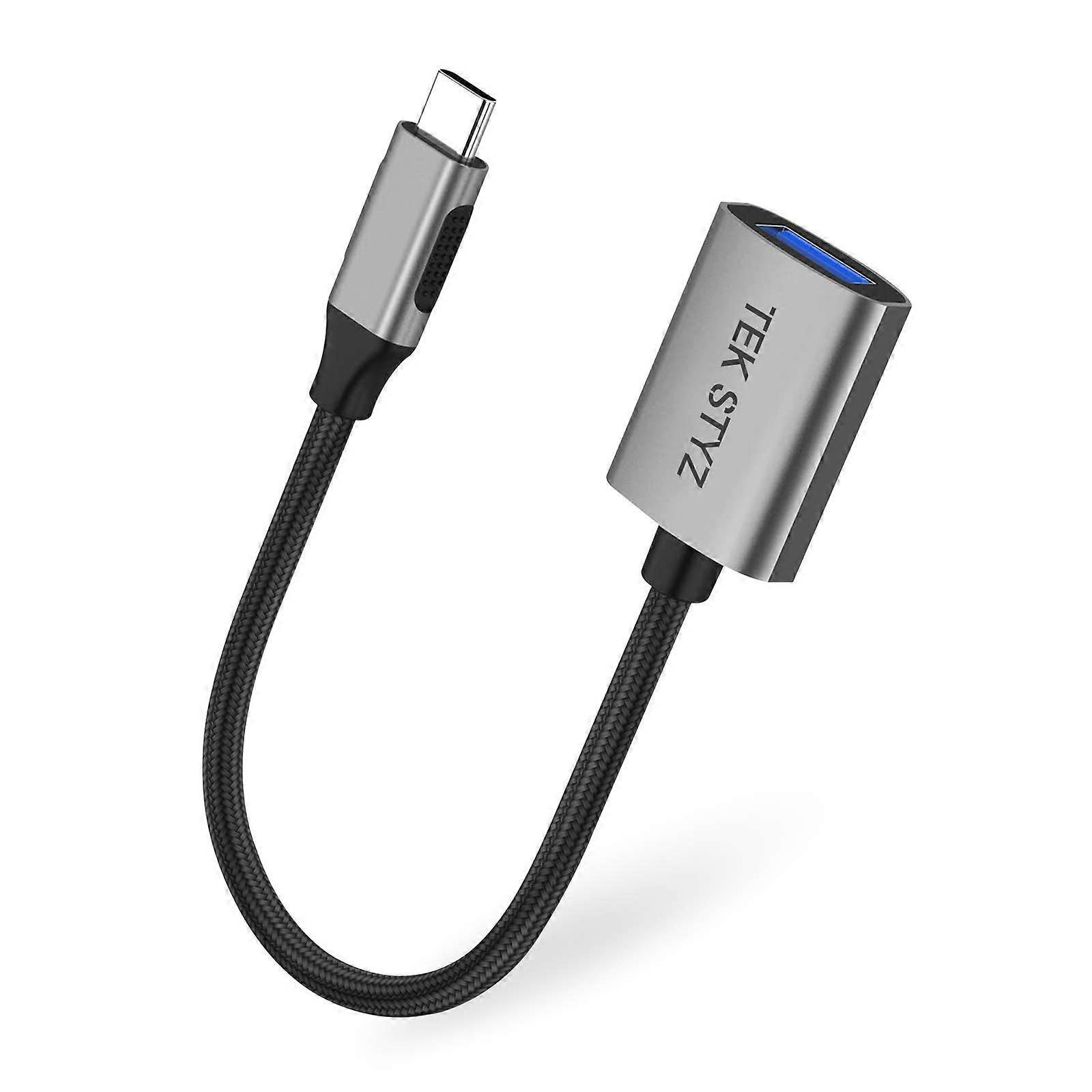 Tek Styz USB-C USB 3.0 Adapter for Ford Escape/Kuga OTG Type-C PD Male to Female Converter 5Gbps Data Transfer Speed