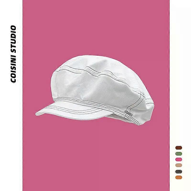 Retro British Style Denim Berets Cap for Men and Women Spring Summer Casual Versatile Literary Show Face Small Newsboy Hats