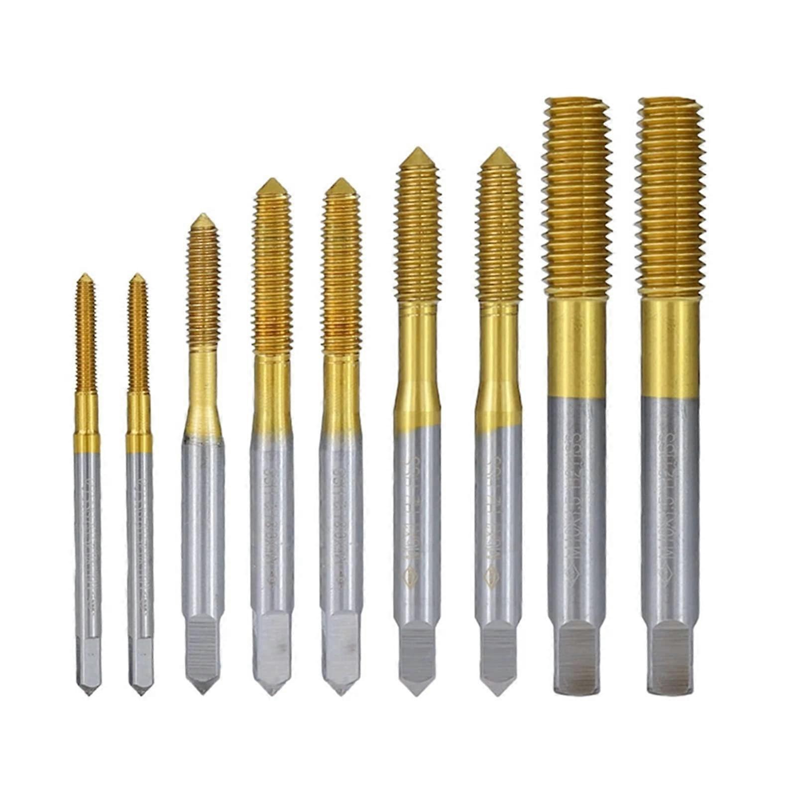 Surface Milling Cutter M2-M12 Titanium Coated Metric Thread Tap Drill Bit for No Slot Forming Machine Tools