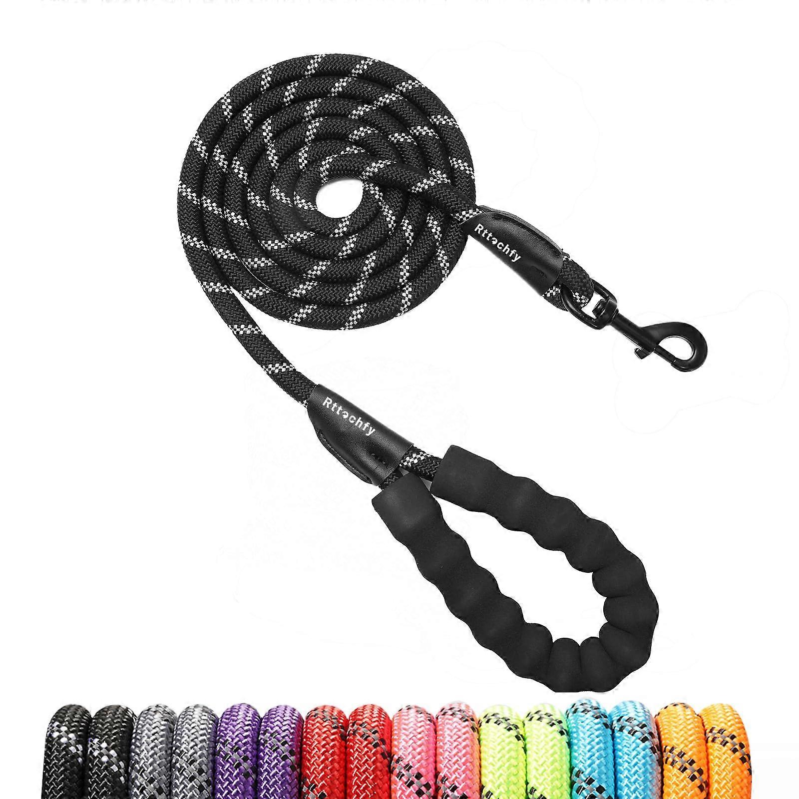 Dog Leash 2/4/5/6/8/10 Foot Rope Leash with Comfortable Padded Handle and Reflective