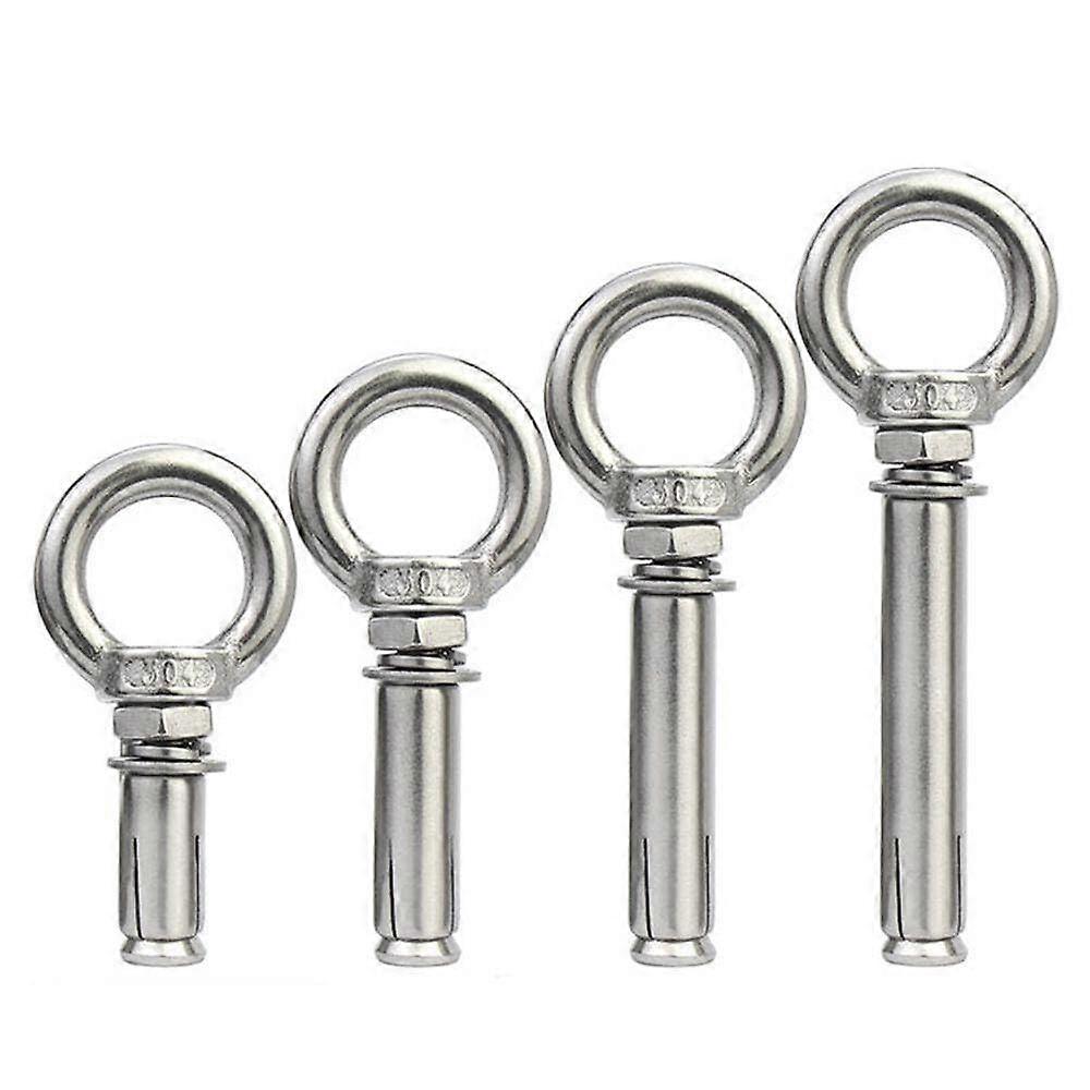 M12×80mm 304 Stainless Steel Lifting Ring Expansion Screws Set for Heavy-Duty Applications and Secure Installations