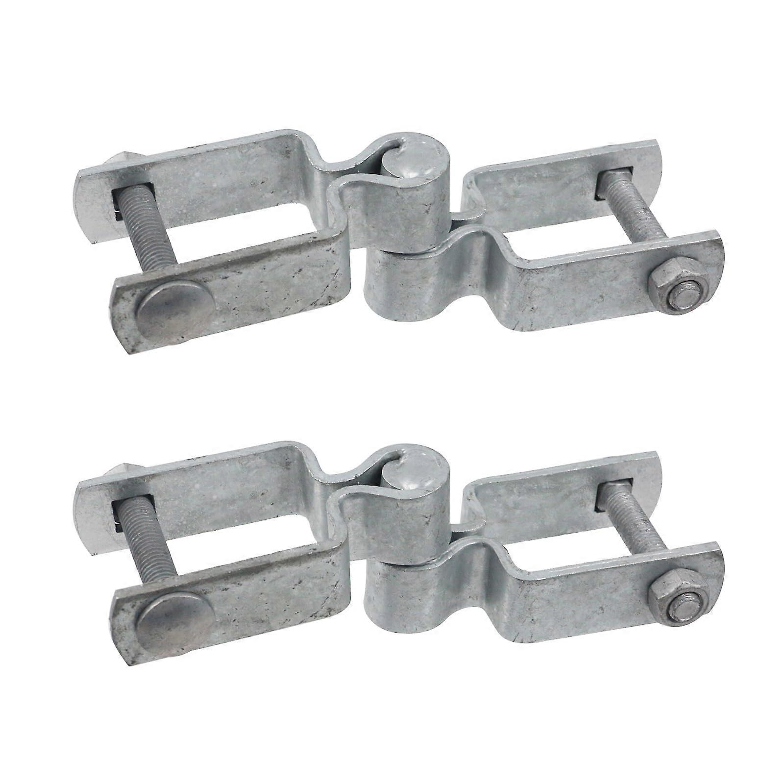 1.5' x 1.5' Chain Link Fence Gate Post Hinge, Gate Hinges with 1.5' Female & Male Hinges