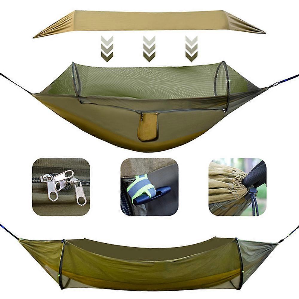 Waterproof Camping Hammock Portable Hanging Hammock with Mosquito Net for for Outdoor Backpacking