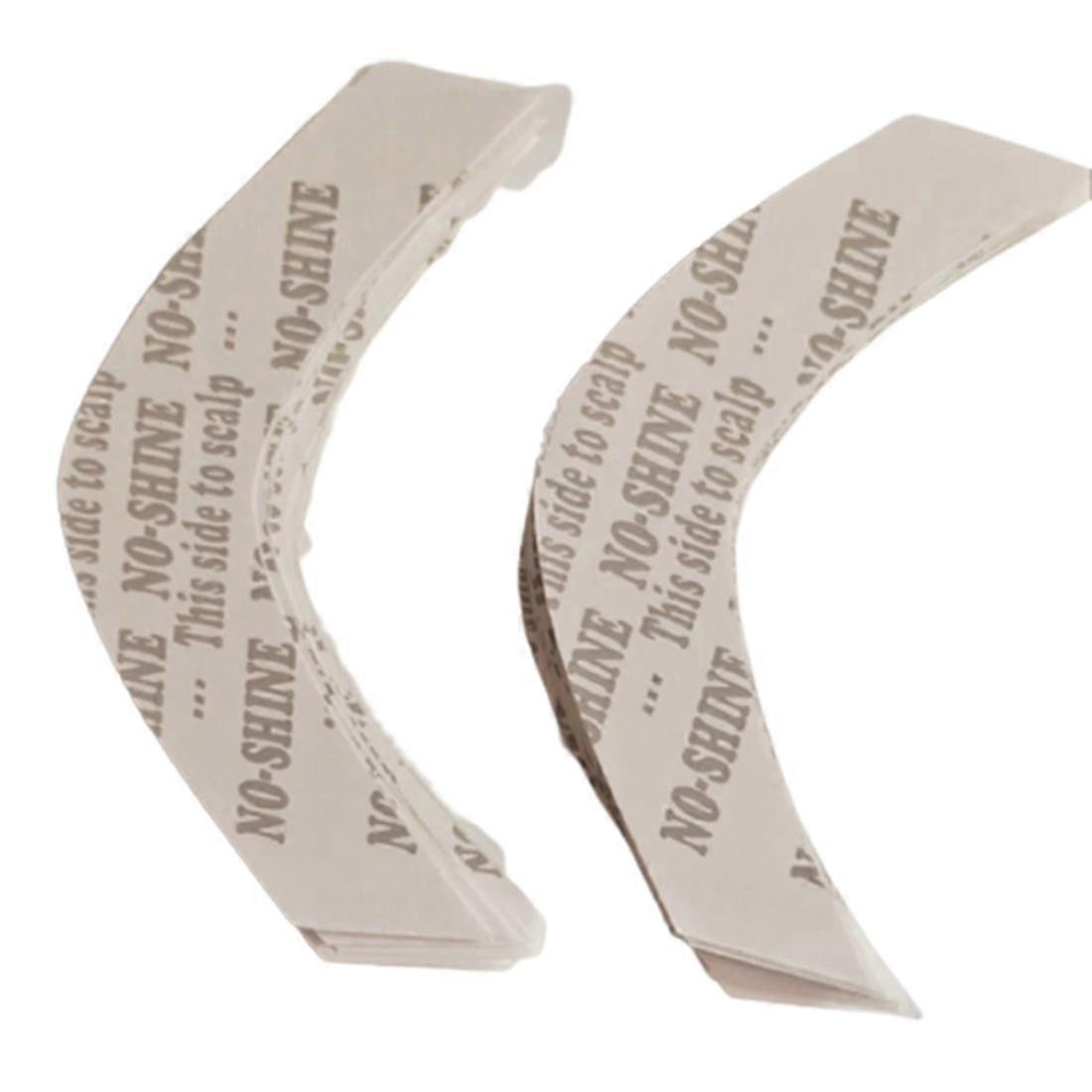 72 Adet / grup Hiçbir Parlaklık Güçlü Saç Peruk Bant Çift Yapışkanlı Uzatma Şeritleri Toupee / Dantel için Suya Dayanıklı