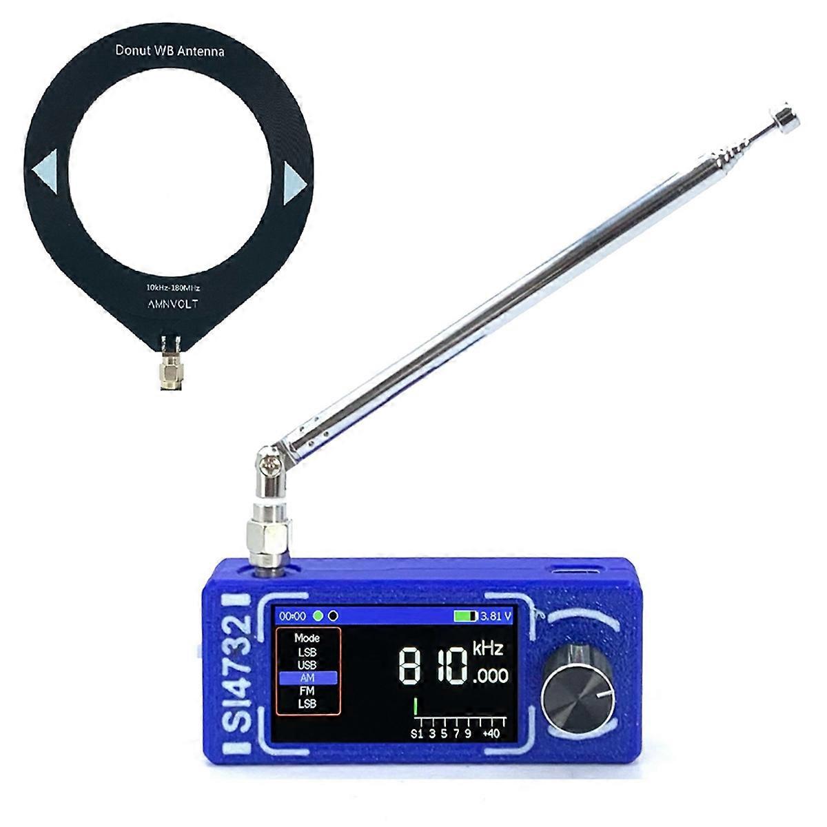 New Upgrade 0.5-108 MHz Mini SI4732 Full-Band Radio Receiver Supports FM AM and SSB Built-in Headph