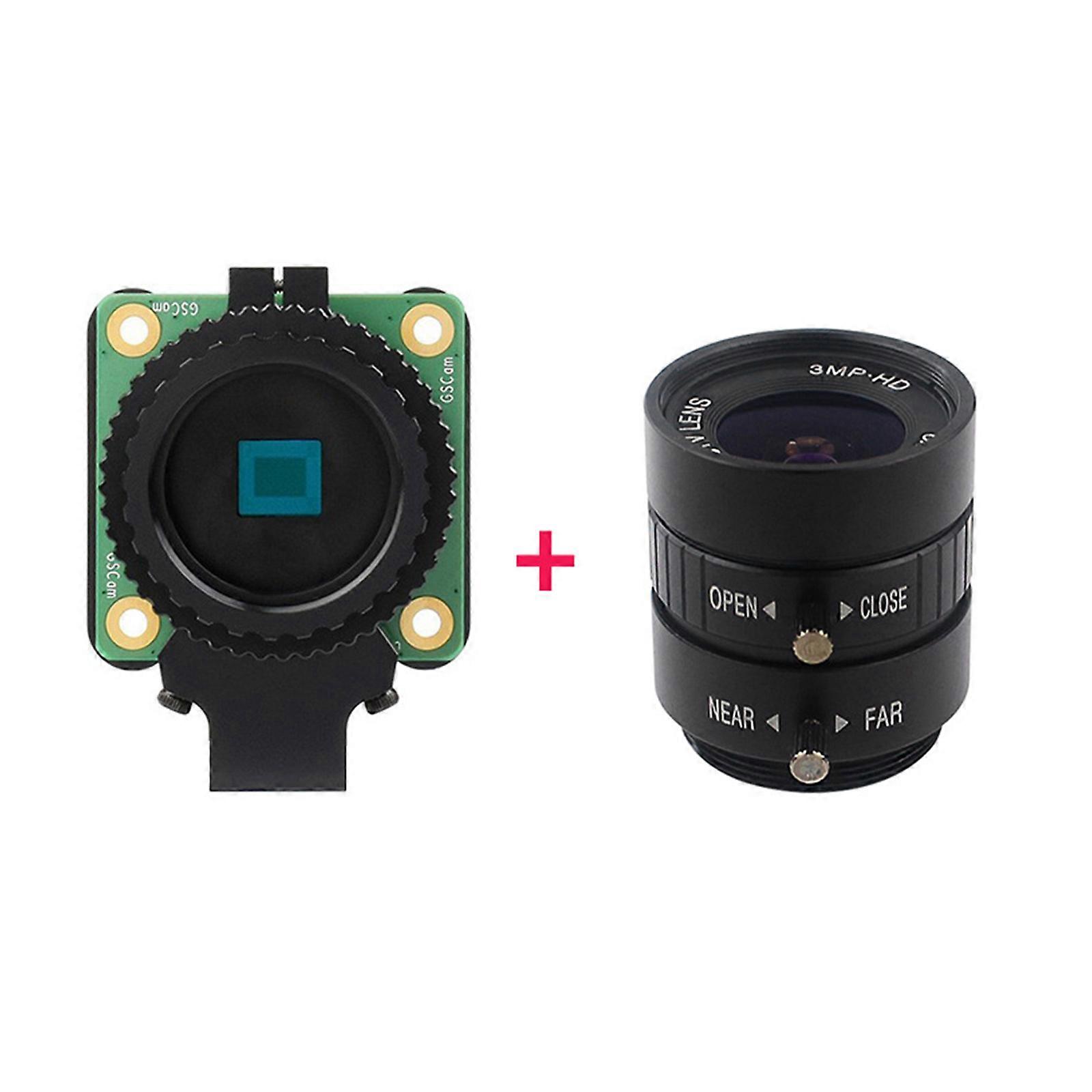 1.6MP Camera Module Support C/CS Mount Lenses with RPI Long or Short Lens ZoomLens Microscope Lens Optional