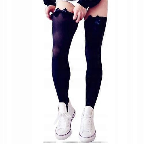 Sissy Sexy Strümpfe Herren Strumpfhose mit Schleifen Weiß Schwarz 2
