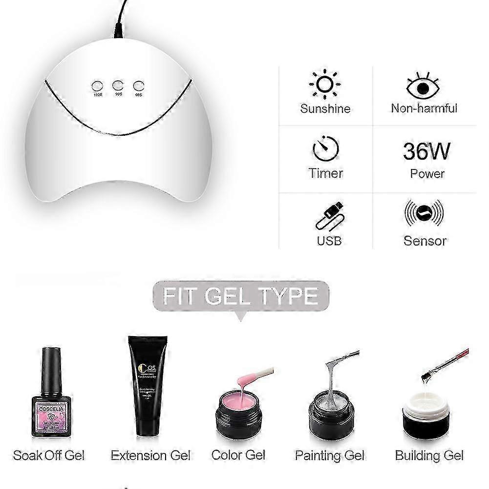 Nail Polish Phototherapy Machine Gel Manicure Tool Set