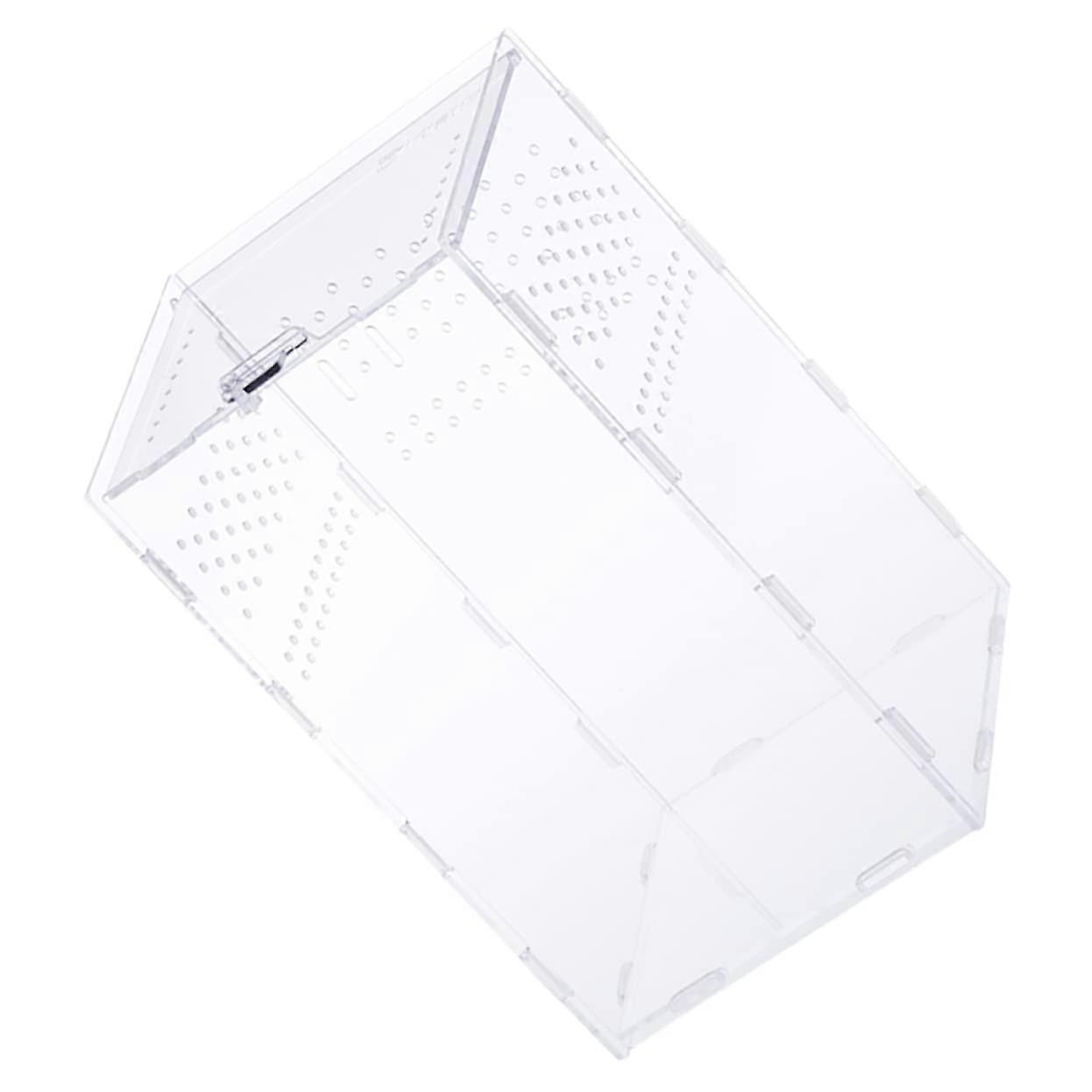 Box Reptile Accessories Tortoise Snail House 30x20cm Transparent Incubator for Reptile Terrarium and Insects