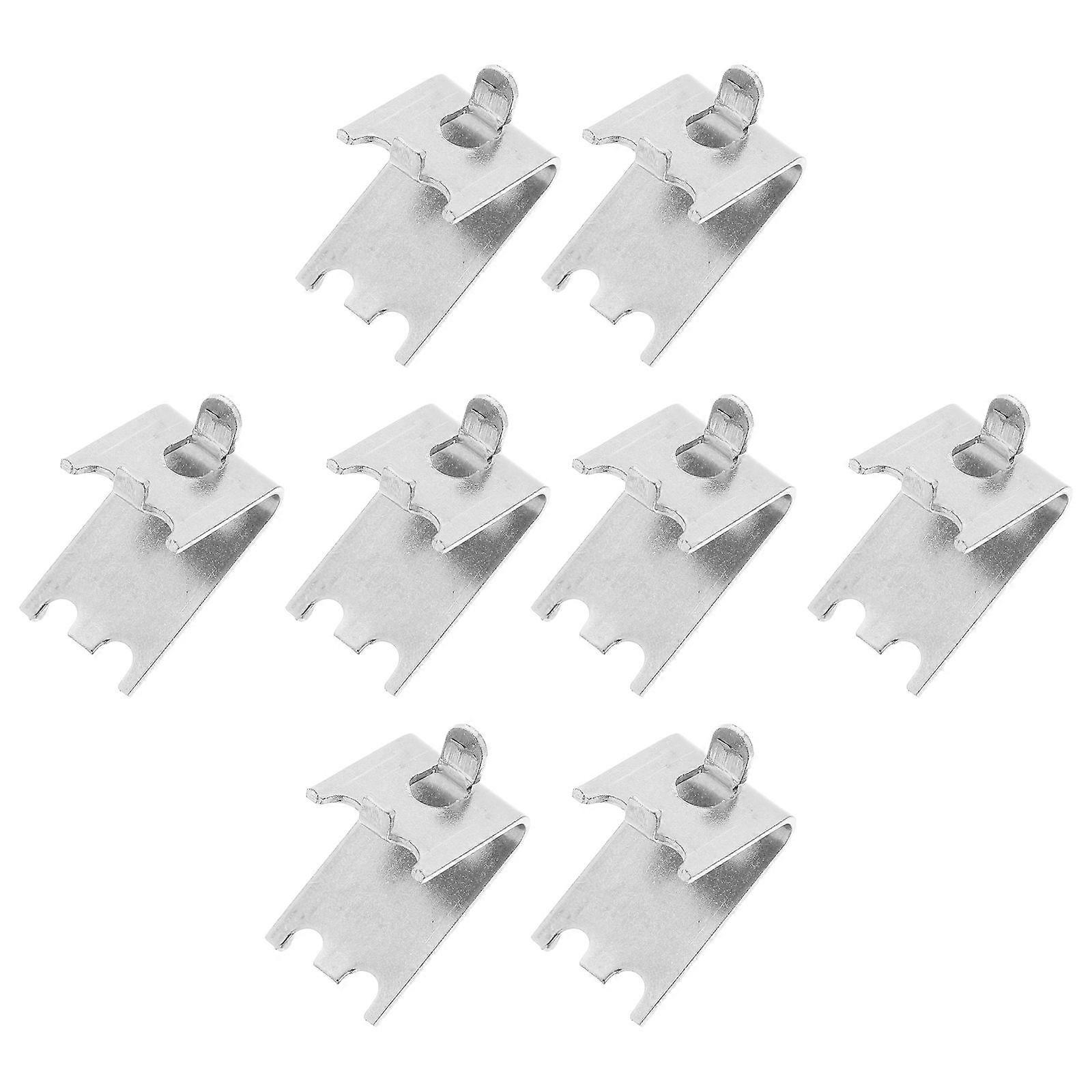 Stainless Steel Freezer Shelf Clips – Durable Support Clamps for Refrigerator Organization, Easy Installation, Space Efficient Storage Solution