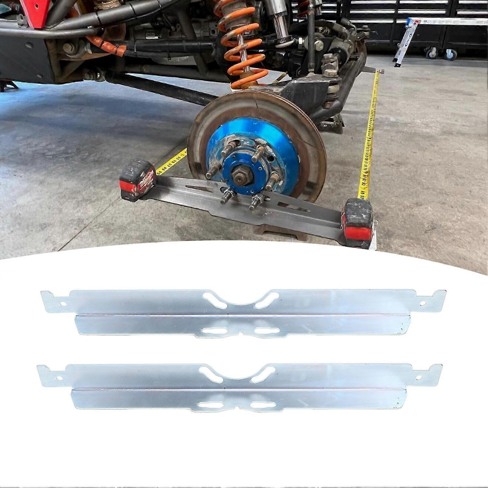 2PCS Toe Alignment Tool Plates Stainless Steel Accurate Measurement with Hanging Holes Universal Fit for Vehicles