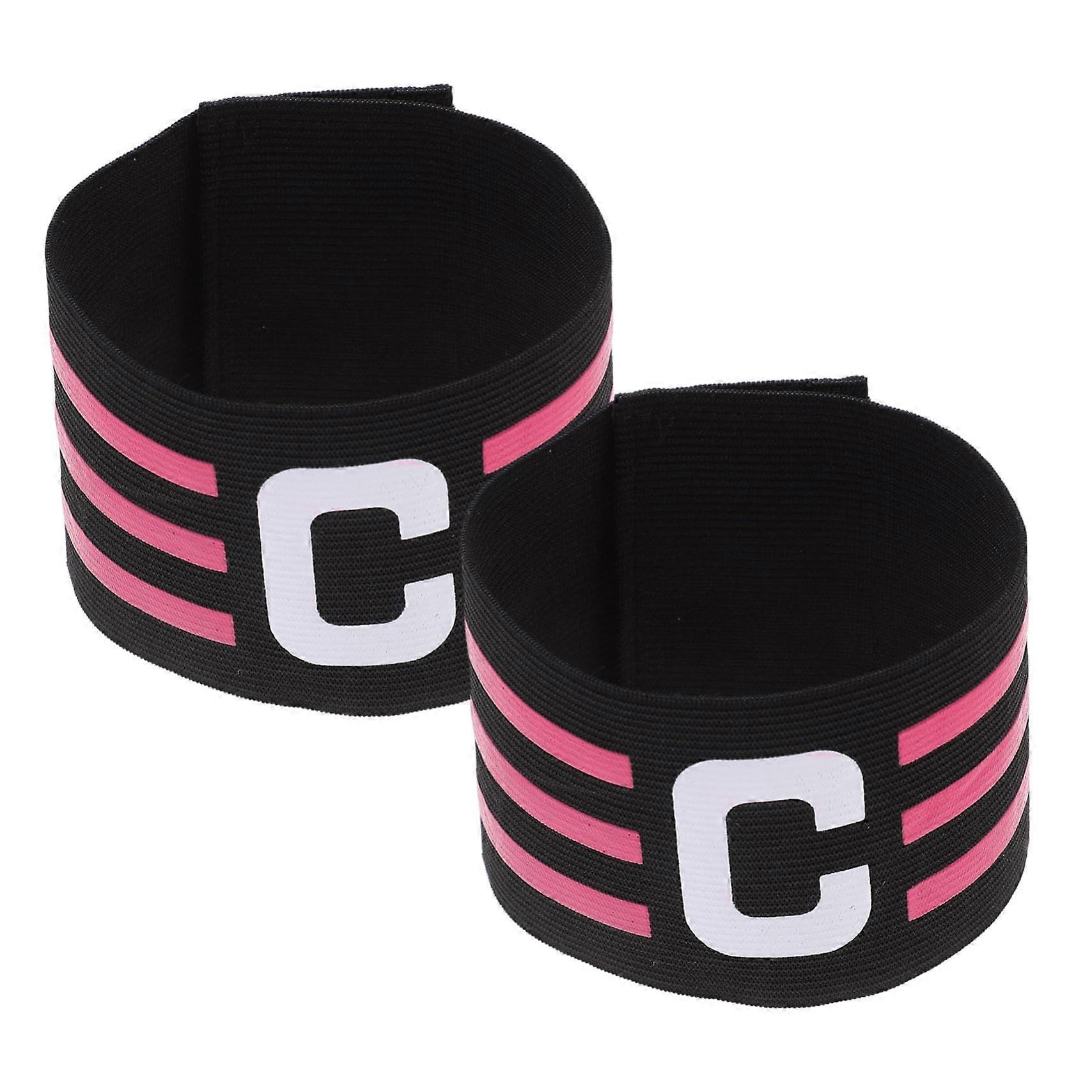 Pack of 2 Football Captain's Armband Football Captain's Armband Youth Captain's Chapel Sports Captain Bands Football Bands Elastic Elastic Band Red