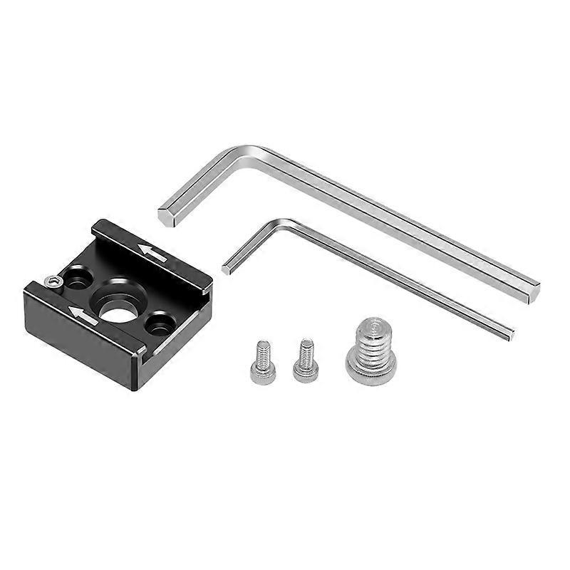 Cold Shoe Mount Adapter Cold Shoe Bracket Standard Shoe Type  Thread Hole for Camera Flash Led Light Monitor Video and More(1set, black)