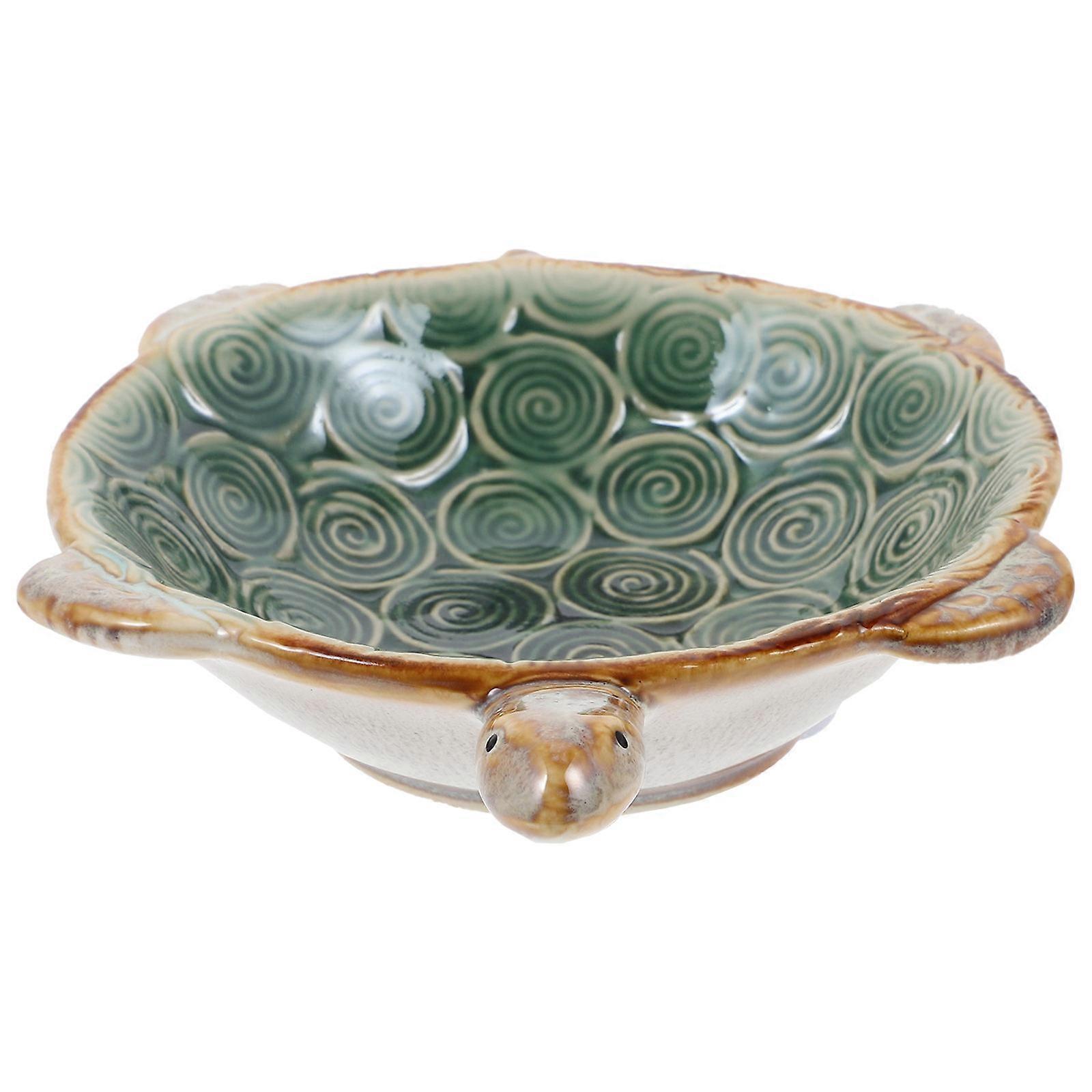 Ceramic Turtle Jewelry Tray – Multi Functional Organizer for Necklaces, Earrings & Keys – Smooth Decorative Design for Home & Unique Display