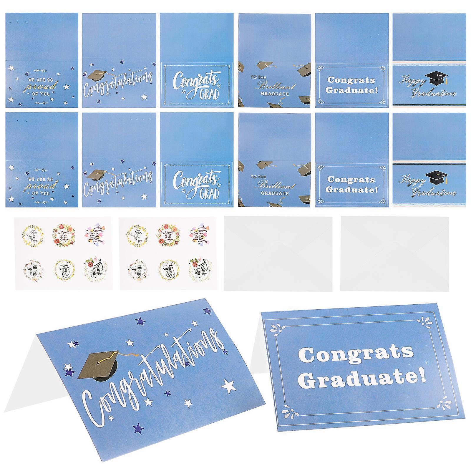 Congratulations Graduate Card Graduation Congrats Cards Simple Design For Men Graduation Season 2023 Assorted Color 3 Sets