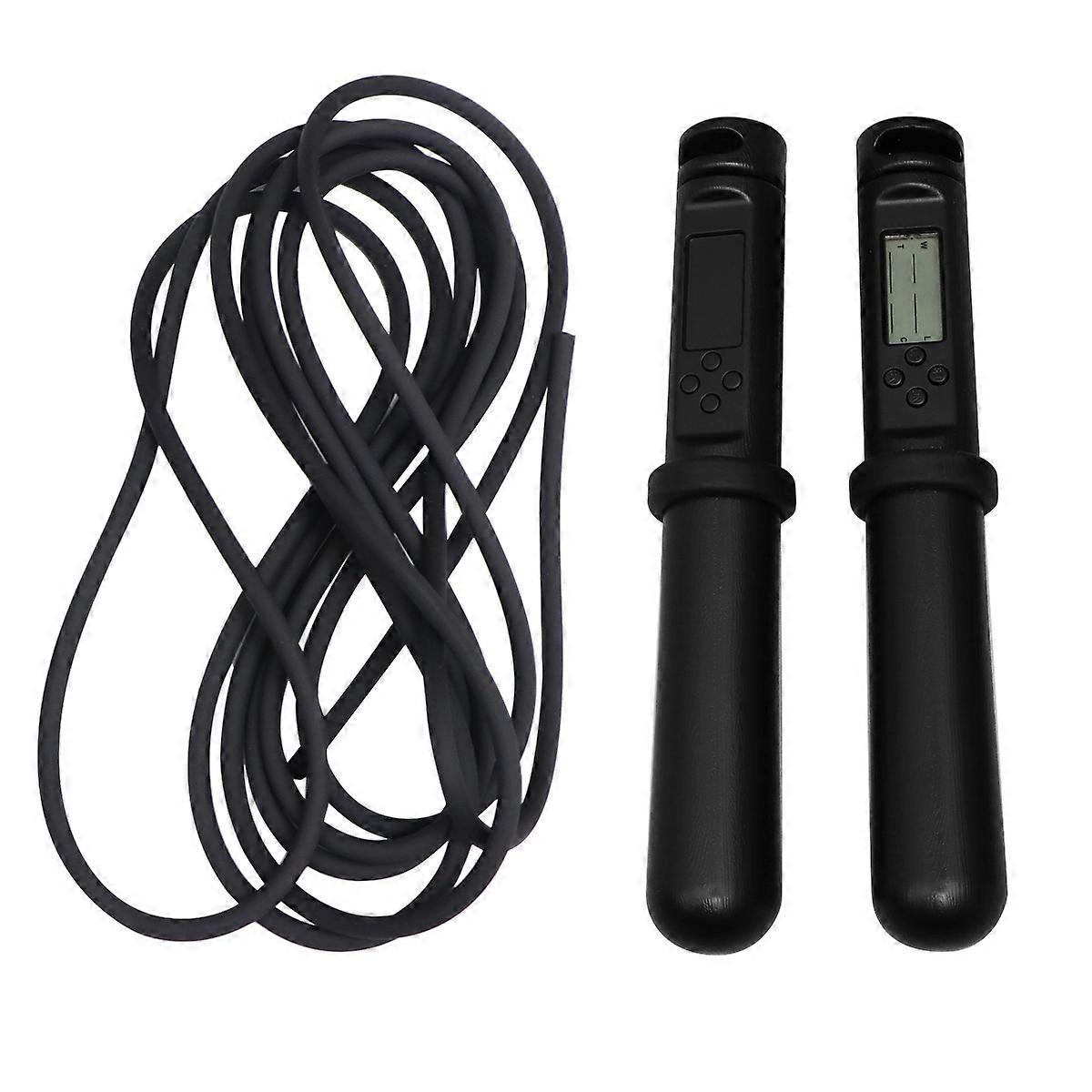Counting Exercise Rope Electric Jump Rope For Fitness Training Adults 280x2.5x2.5 Cm Timer 1Pack