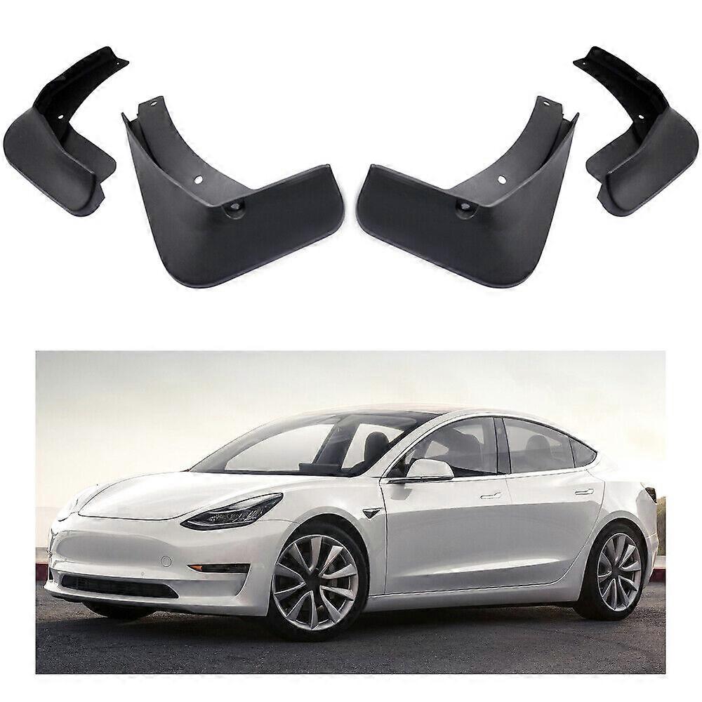Compatible 4Pcs Car Mud Flaps Splash Guards Fender Mudguard for Tesla Model 3 2018-2022