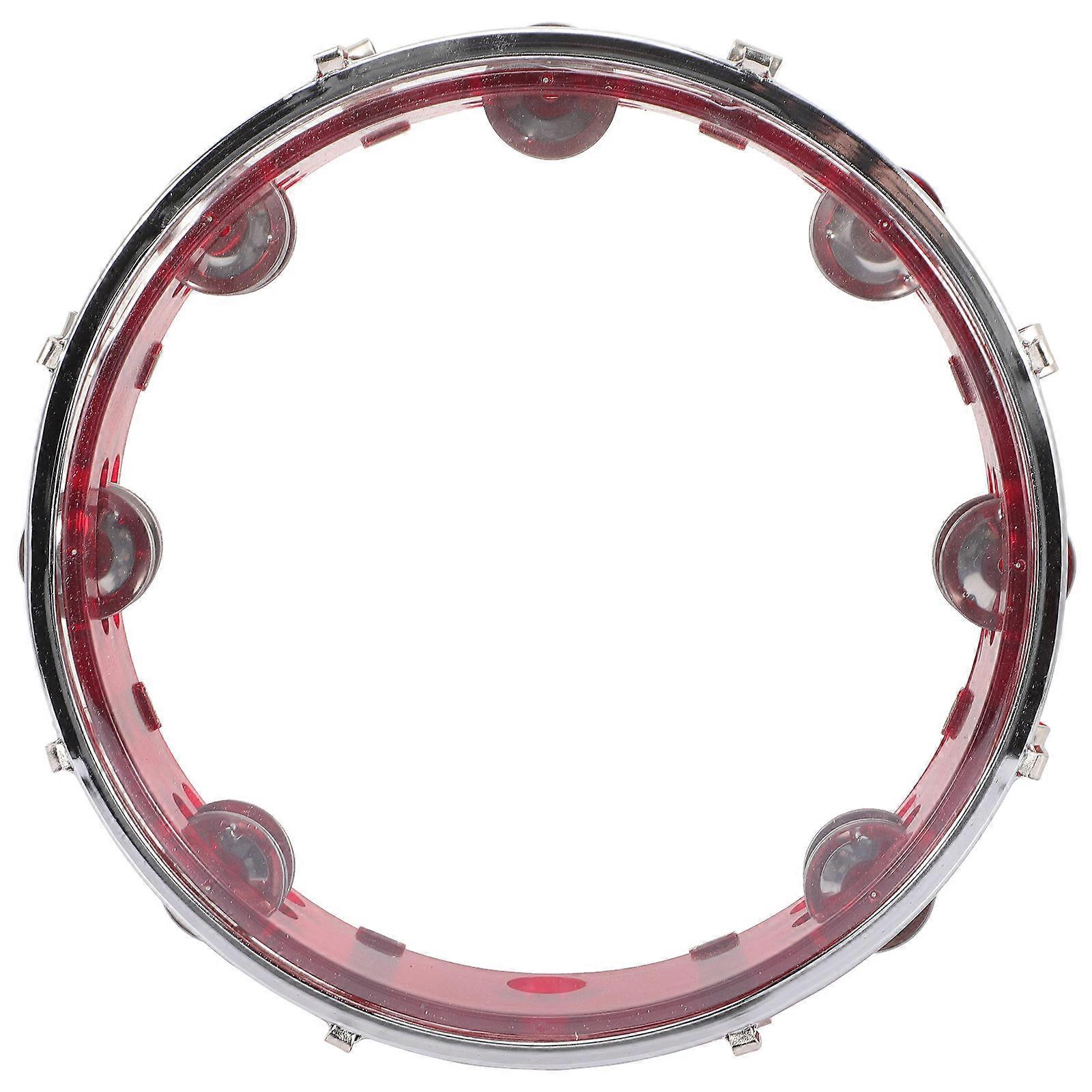 Adjustable Ergonomic Tambourine Hand Drum for Music, Parties, Festivals with Bright Sound