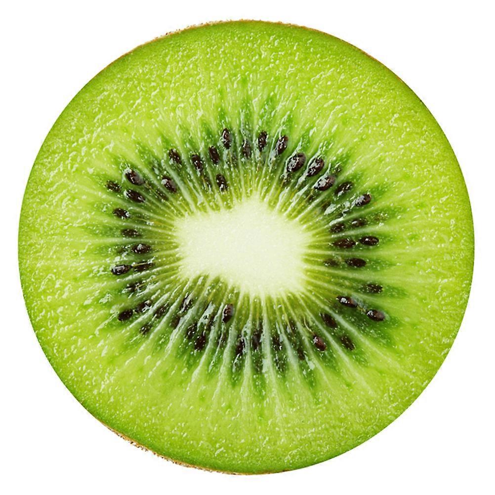 Realistic Design Kiwi Fruit Tile Sticker Round Floor Ornament Waterproof Non-slip Self Adhesive For 50x50x0.4cm 1Set