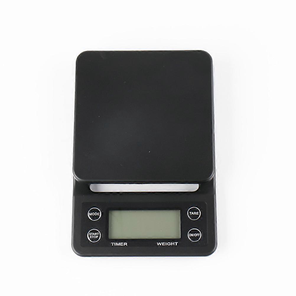 Kitchen Coffee Scale Precision Measurement Electronic Weighing For Baking 19.5*13*2.8cm Black 1Pcs