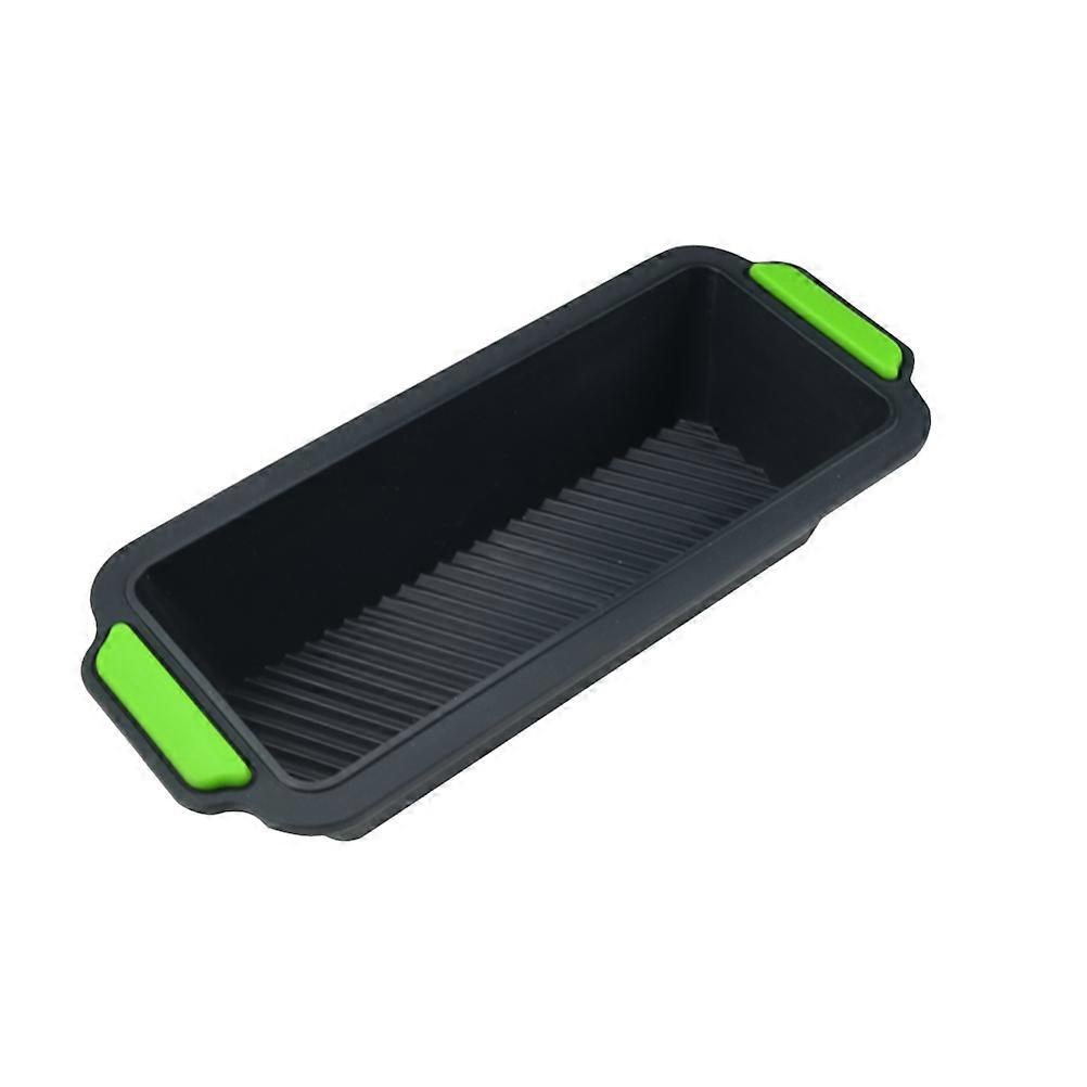 Silicone Bread Pans For Baking Heat Resistant Reusable Non-Stick Flexible Easy Demoulding Rectangular Dark Grey 29.2X12.8Cm 1Pack