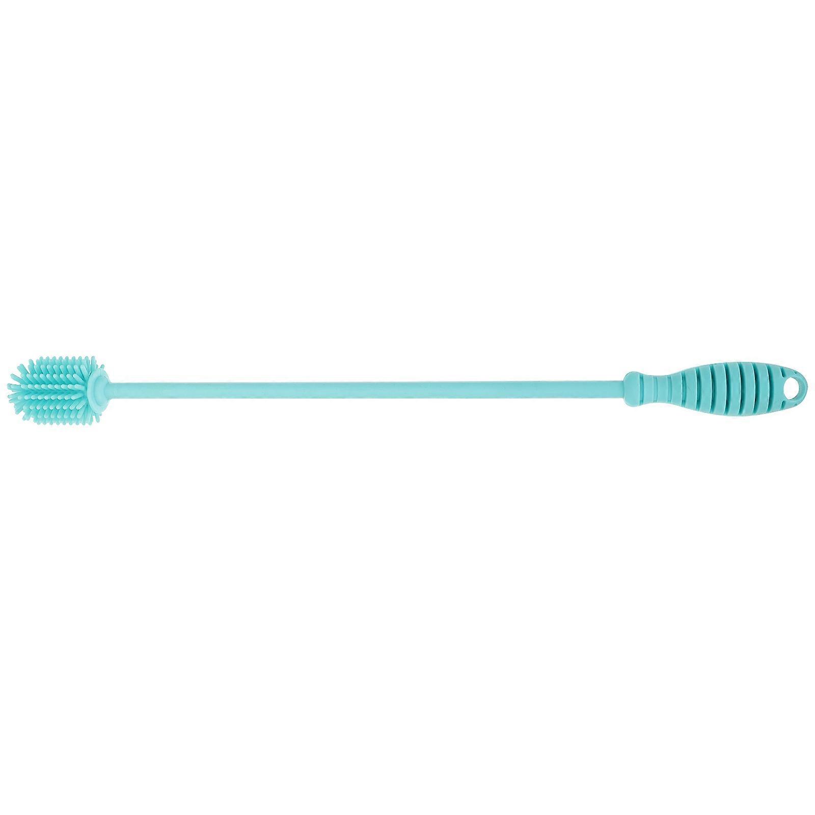 Silicone Bottle Cleaning Brush with Non Slip Handle Ergonomic Long Handle Cleaner for Bottles, Pacifiers & Glassware Safe Kitchen Tool