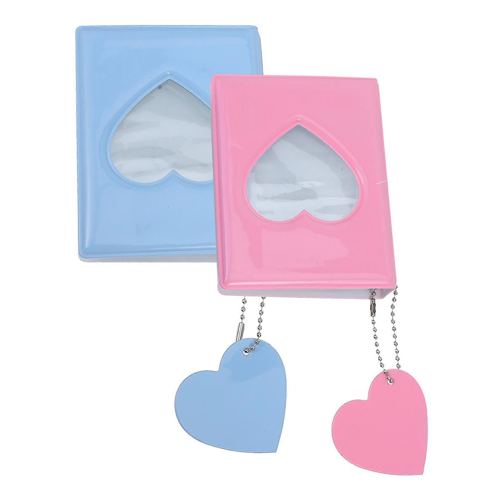 Photo Album Pockets Mini Photo Album for Daily Use PVC 2Pack Photo Organization