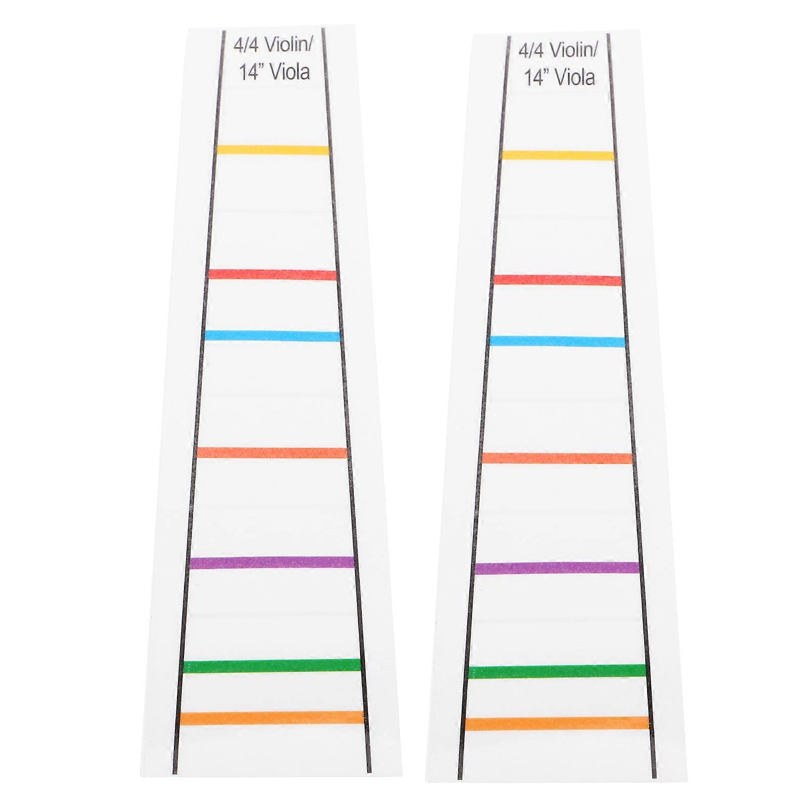 Beginner Cello Finger Guide Transparent Decal For Violin Fingerboard Learning Scales And Note Identification 2Pcs
