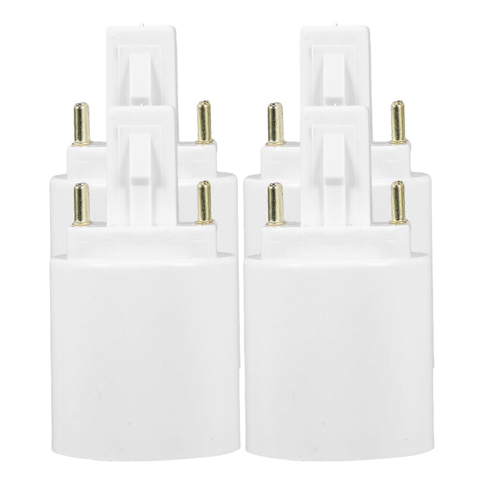Base Light Socket Adapter G24q To E27 For Home Office Easy Installation Durable And Fireproof 4Pcs