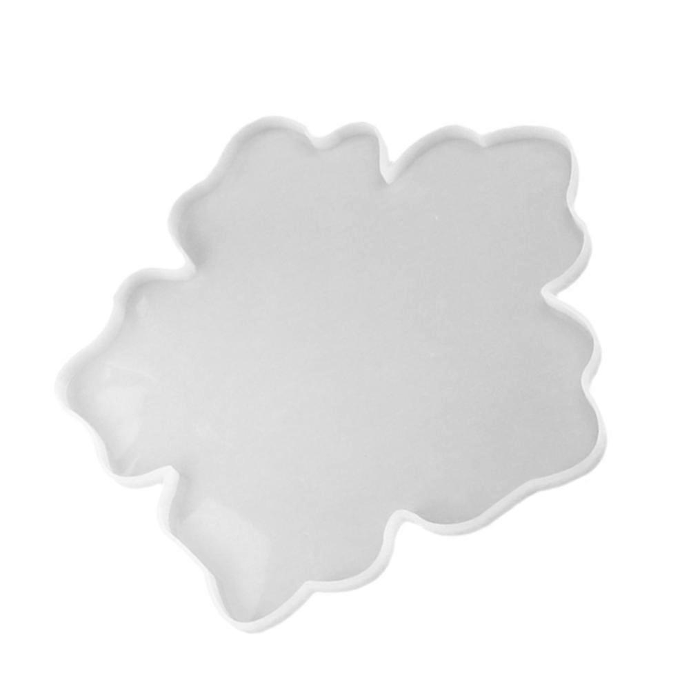 Ornament Molds For Epoxy Resin Flower Shaped DIY Pendant Crafting White 1Pack
