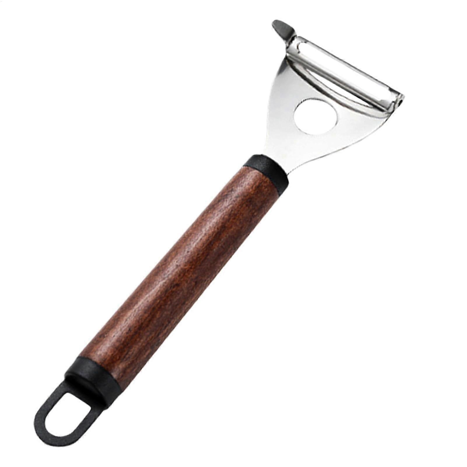 Egg Scrambler, Corn Peeler Tool Manual Mixer Egg Whisk Beater with Wooden Handle