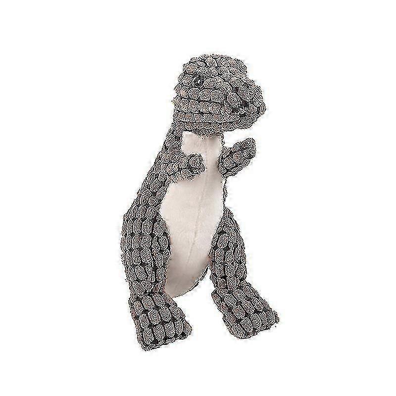Indestructible Robust Dino, Squeaky Dog Toys For Aggressive Chewers, Unbreakable Stuffed Plush Dog Toy