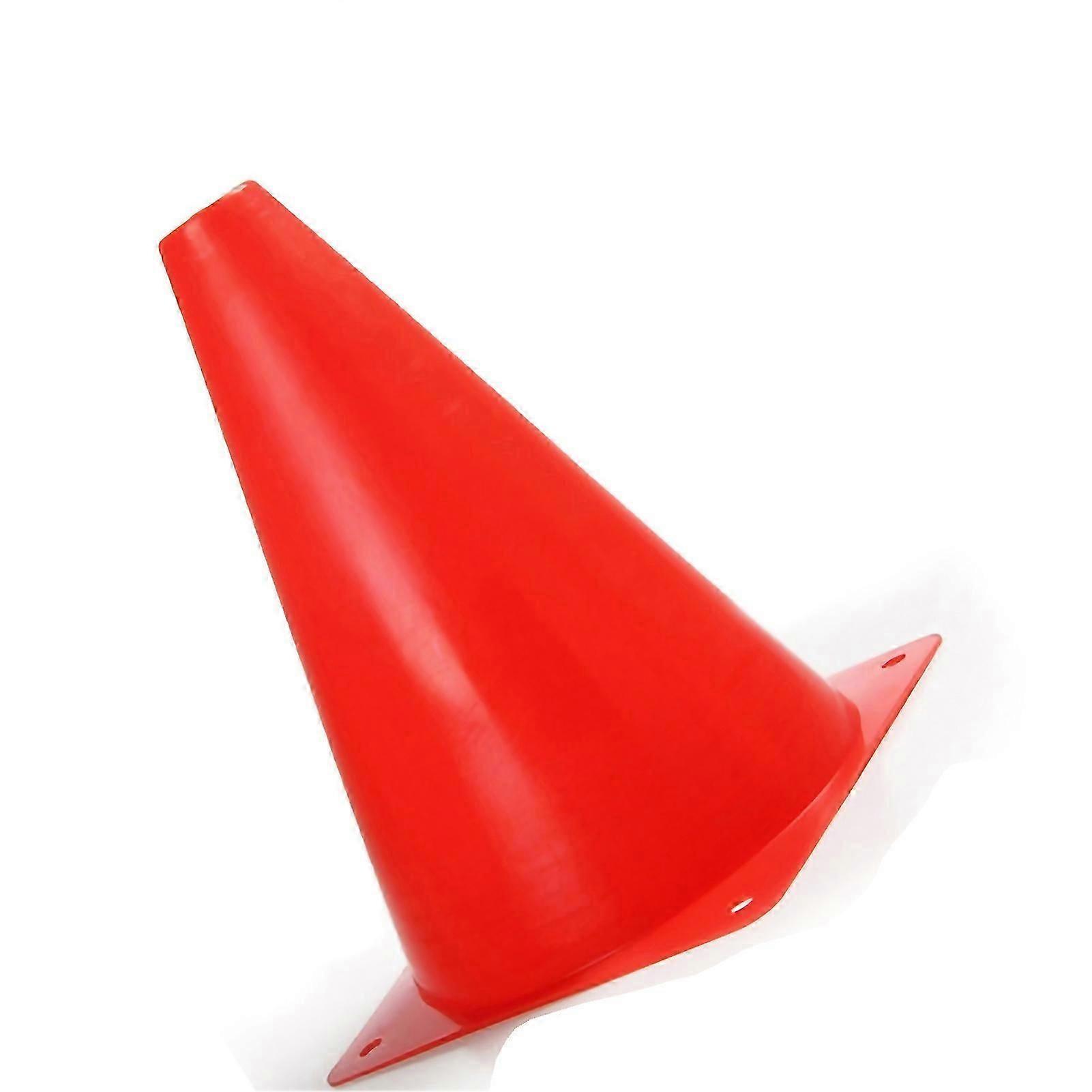 Football Training Marker Cones Running Sport Training Traffic Cones Set of 10 Pieces 18cm Red