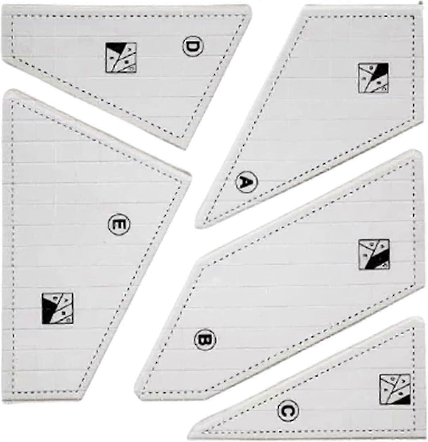 Set of sewing rules for patchwork sewing patterns