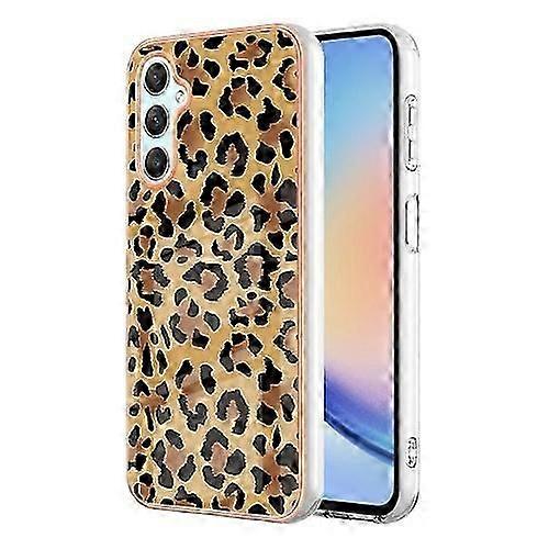 For Samsung Galaxy A24 Electroplating Marble Dual-side IMD Mobile Phone Case