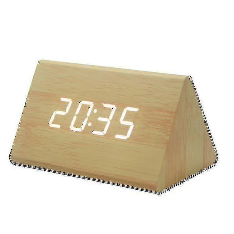 Orologio a scatto a LED cubo con attivazione sonora (ora, data, temperatura) - Multicolore A10