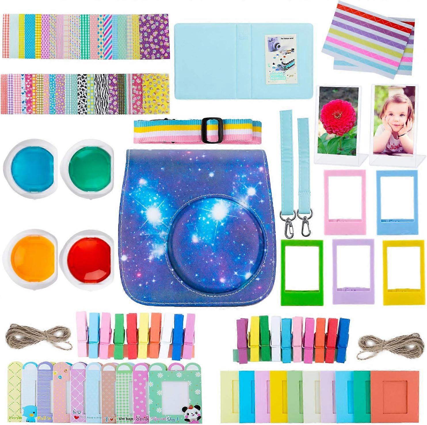 10-in-1 Accessories Compatible with Instax Mini 11, Includes Camera Case, Album