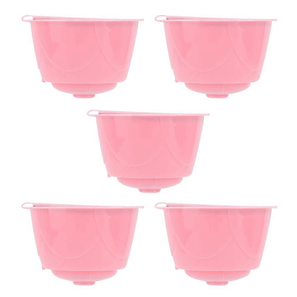5Pcs Reusable Refillable Coffee Machine Capsule Cup Fit for DOLCE GUSTO Series Coffee Maker