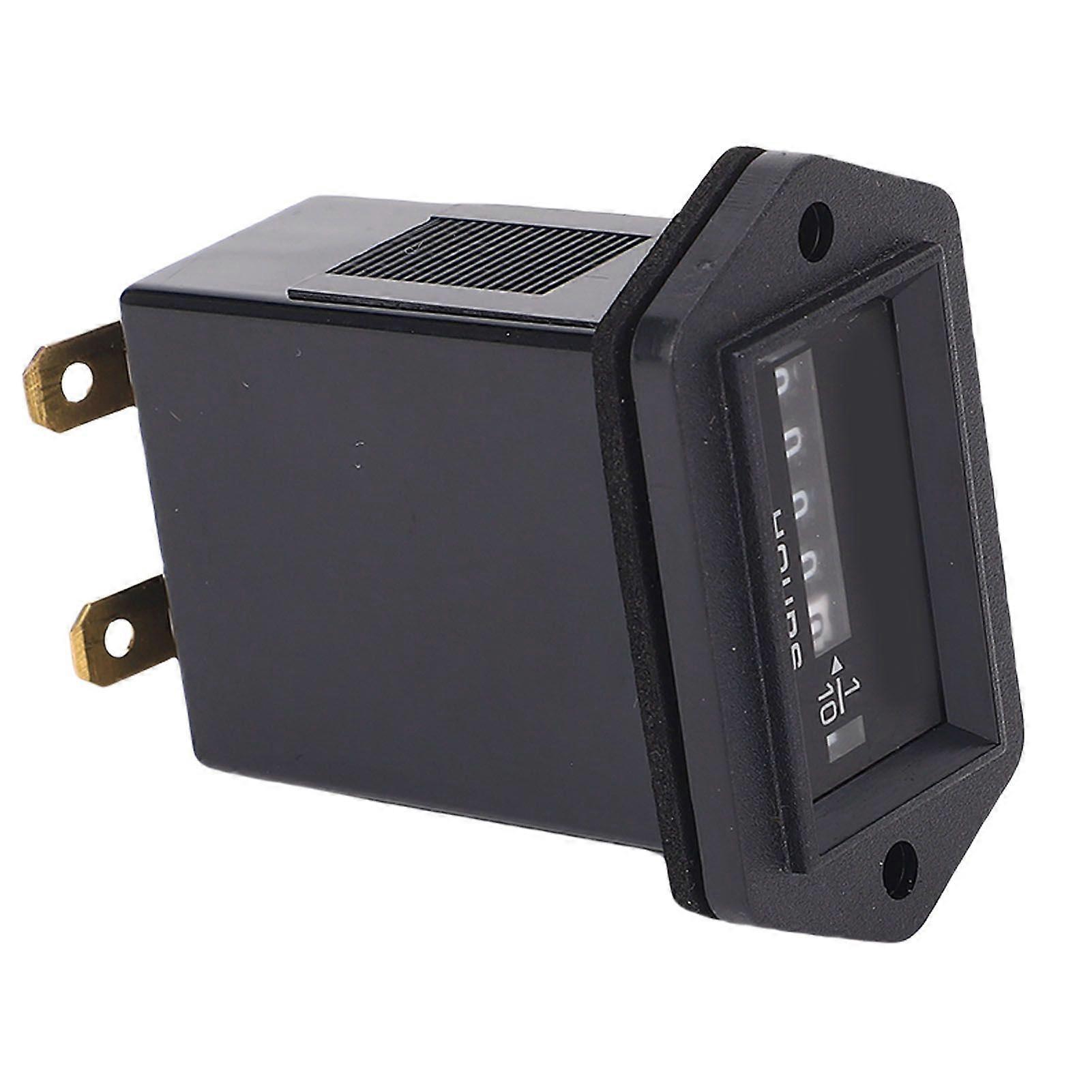 Mechanical Hour Meter DC 12V to 36V Rectangular Engine Hour Meter for Generator Boat Motorcross Motor Truck Tractor MK74231