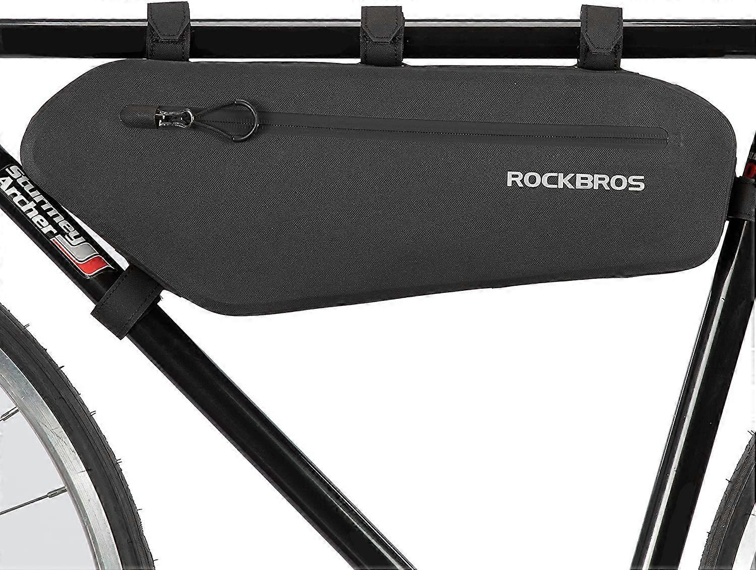 Bicycle Bag Frame Waterproof Triangle Bag 3 Litres Black Compatible with Most Bikes Durable Material Model 4L