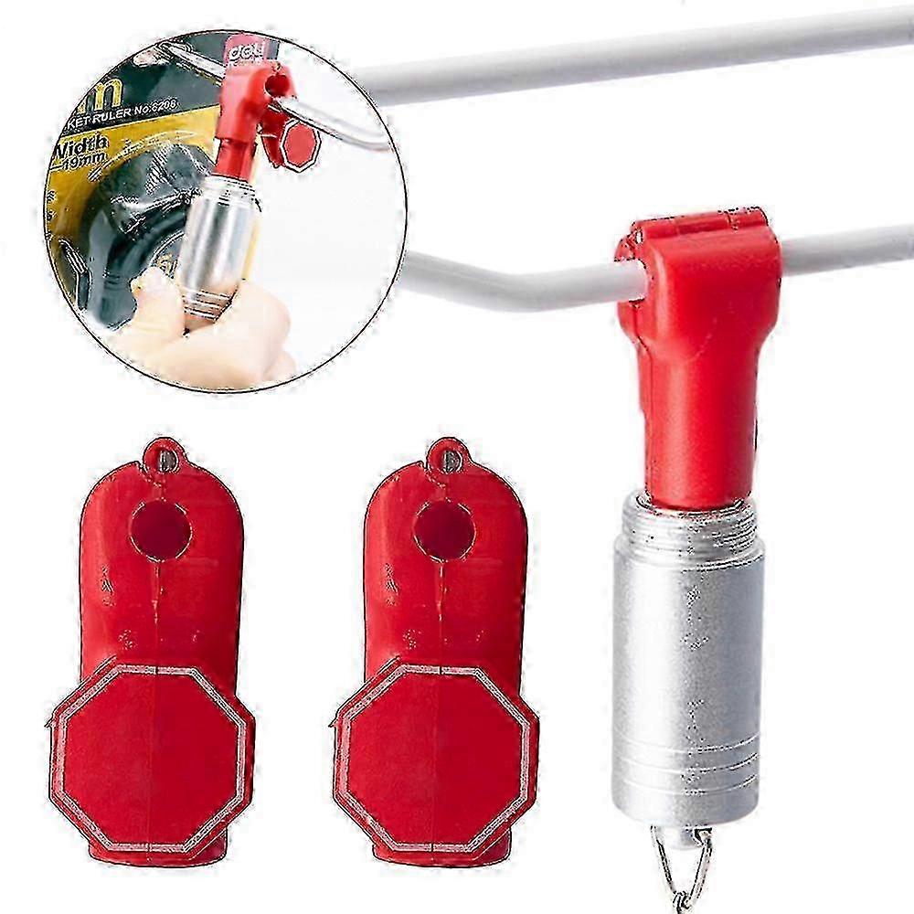 Red Anti-theft Lock for Retail Pin Safety Display Hook - Security Peg Hook Lock for Enhanced Protection