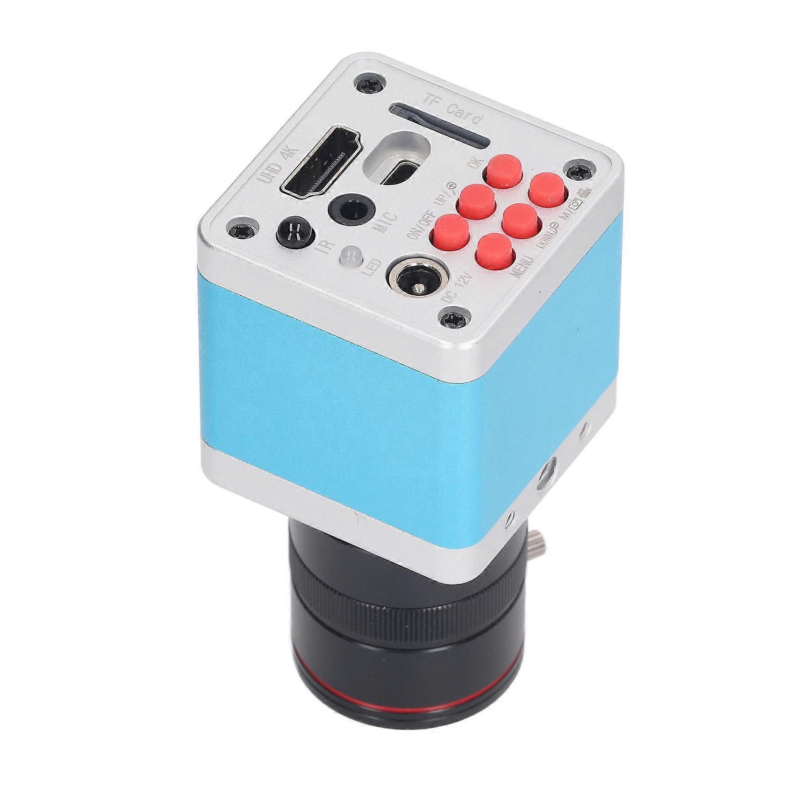 4K 30FPS HD Multimedia Interface Webcam Live USB Webcam with C CS Interface 6‑12mm Manual Focus Lens AC 100‑240V EU Plug