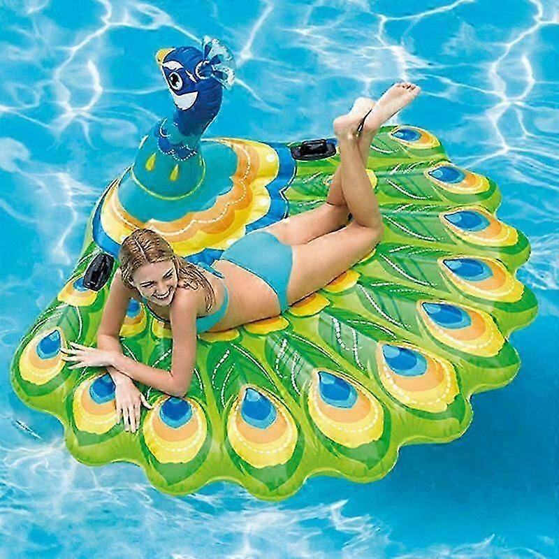 Óriás Felfújható Páva Úszás Úszómedence Úszó Úszó Ráülős Úszógyűrű Felnőttek Gyerekek Víz Ünnepi Party Játékok Piscina