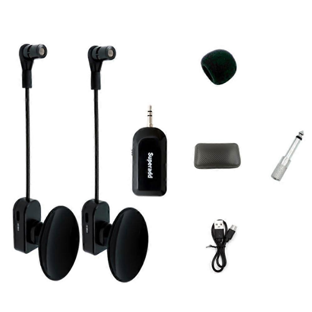 2.4G Wireless Instrument Microphone Receiver with Detachable Suction Cup, Speaker Microphone for Musical Instruments