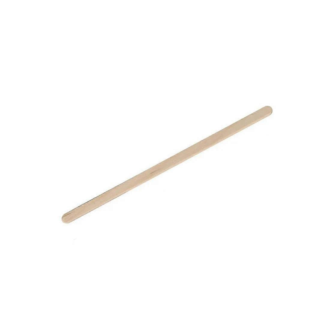 100 Disposable Wooden Coffee Stirring Sticks 17.8cm Individually Wrapped for Hot and Cold Drinks, Ice Cream